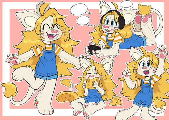 Lion Mouse Commission, ft. 3 full bodies and 1 cropped full body Lion Mouse Commission, ft. 3 full bodies and 1 cropped full body